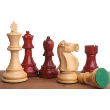Bud Rosewood Chess Pieces