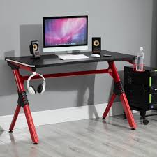 Rgb led strips are a cheap and easy way to bring some colour and light to your desk, here i install a 5m strip along the back of my desk to help brighten up. Homcom 47 Gaming Desk Racing Office Ergonomic Computer Table W Rgb Led Lights Cup Holder