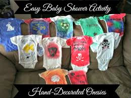 Maybe you would like to learn more about one of these? Cute Baby Shower Activity Hand Decorated Onesies Life With Levi