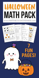 We also offer free addition, subtraction, fraction, place value, graphs, and pattern worksheets. Kindergarten Halloween Math Pack Happiness Is Homemade