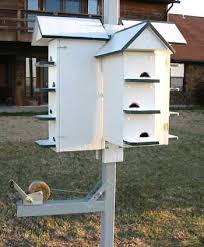 This purple martin bird house has 16 bird house units that measure 6″x6″ each. Purple Martin Birdhouse Poles Purple Martin Birdhouse Purple Martin House Plans Bird Houses Diy