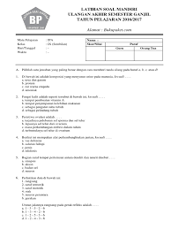 We did not find results for: Latihan Soal Uas Ipa Kelas 8 Semester 1 Kurikulum 2013