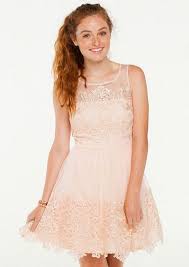 Ava Lace Trim Party Dress Dresses Shop Delia S Blush Dresses Lace Trim Dress Floral Lace Dress
