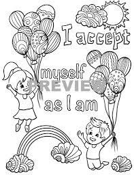 Control your thoughts and you create your reality. Positive Affirmations Colouring Pages For Kids Messy Yet Lovely