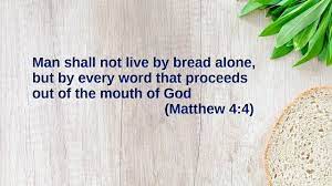 It could be topped up with a lot of additives, but it isn't. Daily Bible Reading Man Shall Not Live By Bread Alone By Leena Sung Medium