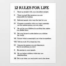 12 rules for life jordanpeterson life rules life jordan peterson
