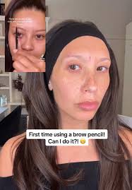 First Time Using a Brow Pencil Tutorial