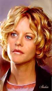 Stars Portraits Portrait Of Meg Ryan By Shahin 2 Portrait Meg Ryan Celebrity Portraits
