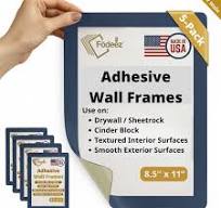 Letter-Size Adhesive Frames