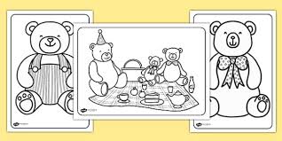 Help your kids celebrate by printing these free coloring pages, which they can give to siblings, classmates, family members, and other important people in their lives. Teddy Bear S Picnic Colouring Pages Teacher Made