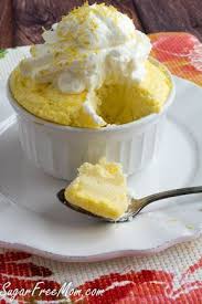 Sugar Free Low Carb Grain Free Lemon Mug Cake Low Carb Mug Cakes Sugar Free Desserts Sugar Free Recipes
