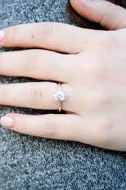 1 Carat Oval Four Prong Lab Diamond Solitaire Engagement Ring In Two Tone White Engagement Rings Solitaire Engagement Ring Diamond Solitaire Engagement Ring