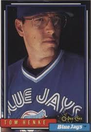 Tom Henke 1992 O-Pee-Chee Set Break BASEBALL #451 Toronto Blue Jays