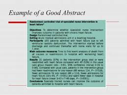 Number of organisms, sexes, ages, and all references cited in the body of the paper are listed alphabetically by last name of the first author. How To Write A Good Abstract For A Scientific Paper Or Conference Presentation