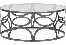 The coffee table is the piece of resistance in the living room. Rowe Poeme Metal Round Cocktail Table With Glass Top Belfort Furniture Cocktail Coffee Tables