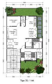 15 Contoh Denah Rumah Type 70 Terbaik 2019 Denah Rumah Desain Rumah Rumah
