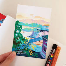 Https Angelapanart Tumblr Com Marker Art Gouache Art Writing Art