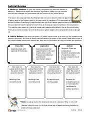 Read the essay excerpts from the. Judicial Review Fillable Activities Judicial Review Name A Marbury V Madison In Your Own Words Summarize The Issue And Decision In Marbury V Course Hero