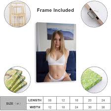 American Famous Actor Allinika Sexy Model Poster Wall Poster Art Canvas  Printing Gift Office Bedroom Aesthetic Poster Framed Style  08x12inch(20x30cm) : Amazon.ca: Home