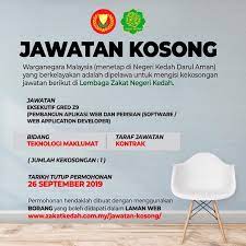 Derma siswa awal ipt dalam negara merupakan bantuan sekaligus (one 3. Jawatan Kosong Di Lembaga Zakat Negeri Kedah Jobcari Com Jawatan Kosong Terkini