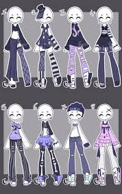 Image of how to draw emo kids step by step chibis draw chibi. Adopts Cute Goth Outfits Closed By Lunadopt Drawing Anime Clothes Anime Character Design Character Design