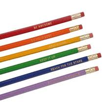 Rainbow Motivational Gift Pencil Set Inspirational Foil Etsy Motivational Gifts Personalized Pencils Engraved Pencils