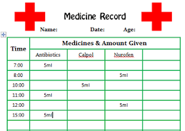 Medicine Reminder Printable Charts Printable Free