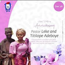 Leke adeboye, one of the sons of pastor enoch adejare adeboye has reacted to the sudden death of his brother, dare adeboye with a quote from the bible. Church Gist Happy 8th Wedding Anniversary To Pastor Leke Facebook