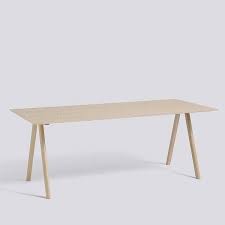 Each layer of wood, or ply, is usually oriented with its grain running at right angles to the adjacent layer in order to reduce the shrinkage and improve the strength of the finished piece. The Copenhague Cph10 Dining Table Made In Solid Wood And Plywood Hay Cph10 Clear Lacquered Structure 160 X 80 X 74 Cm L X D X H 24 Mm Plywood Table