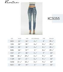 Kan Can Womens Mid Rise Super Skinny Jeans Distressed Kc5055