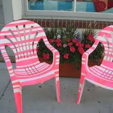 Diy Outdoor Painting Buscar Con Google Plastikstuhle Gartenstuhle Alte Mobel