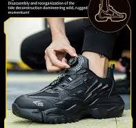 GS8824 Knob Shoelaces Steel Toe Shoes