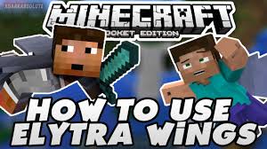 How To Use The Elytra Wings In Minecraft Pe Pocket Edition Youtube