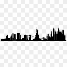 New york skyline clipart free download! New York Skyline Silhouette Png Transparent For Free Download Pngfind