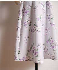 袖りぼんリブニットソー フラワー柄ドッキングワンピース memier メミール tocco closet トッコクローゼット collection toccoモデル身長163cm ドッキングワンピース モデル ワンピース