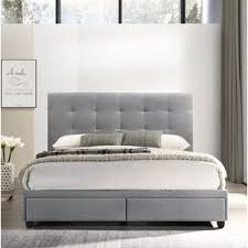 Upholstered bed with deep tufting with storage rails and footboard queen. Storage Included Upholstered Beds You Ll Love In 2021 Wayfair
