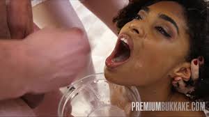 Luna Corazon swallows 38 big mouthful cum loads