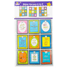 North Star Teacher Bible Verses A To Z Bulletin Board Set Multi Colored 17 X 22 Inches 3 Pieces Mardel 3698784
