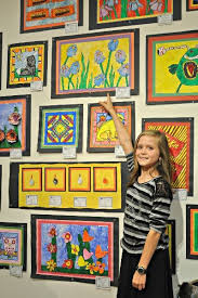 2013 Youth Art Month Opening Reception Elementary Art Art Cart Art Show