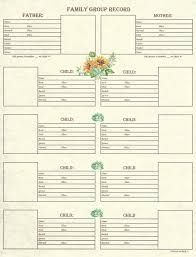 Family Family Group Chart 2 Family Tree Template