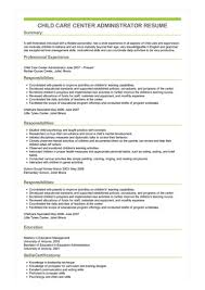 One may learn about a job vacancy in a newspaper interviewers are usually interested in qualifications of the candidate, his/her previous job experience, motivation and the reasons of applying for that job. Child Care Center Administrator Resume Example
