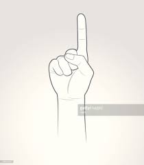 Vector Illustration Beautiful Hand Pointing Up Hand Reference Pointing Hand Drawing Anime Hands