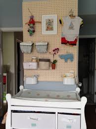 Peg Board As Nappy Changing Station Google Search Baby Boy Room Colors Changing Table Baby Boy Nursery Colors