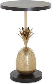 Cтол ананас pineapple side table. Homy Round Side Table 44 Cm Metal Brass Bronze Pineapple Coffee Table Amazon De Kuche Haushalt