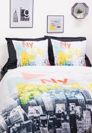 New York Parure De Lit 2 Personnes 240x220 Cm Chambre City Linge De Lit Lit Et Parure De Lit