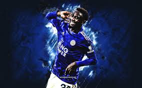 The best quality and size only with us! Download Wallpapers Wilfred Ndidi Leicester City Fc Premier League Nigerian Football Player Blue Stone Background Portrait Football For Desktop With Resolution 2880x1800 High Quality Hd Pictures Wallpapers