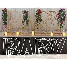 In conjunction with local health officials and sponsors, we have decided to postpone the world's largest baby shower to a later date. Customize Baby Shower Metal Marquee Letters Large Baby Shower Sign Letters Props Baby Marquee Sign Letters For Birthday Party Buy Wedding Table Decoration Fiber Number Letter Table Birthday Party Decoration Table Product On