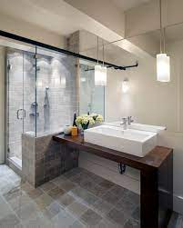 Contemporary Bathroom Pedant Lighting Ideas For Small Bathrooms Basement Bathroom Design Elegant Bathroom Bathroom Design