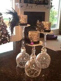 Top Hat Halloween Centerpiece Halloween Centerpiece Wine Glass Candle Holder Top Hat Centerpieces