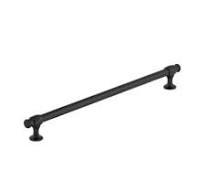Amerock Winsome 12-5/8" (320mm) Center to Center, 14-5/16" (363.5mm)  Length, Matte Black Cabinet Pull/ Handle